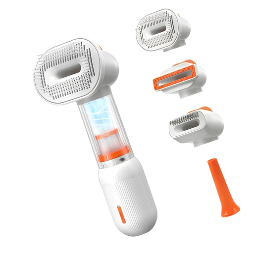 Battery Operated Pet Comb Deshedding Tool Compacts 4 in 1 Pet Grooming Brush