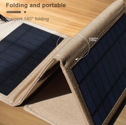 Solar panel 5V 2USB Portable Foldable Waterproof For cell phone power bank
