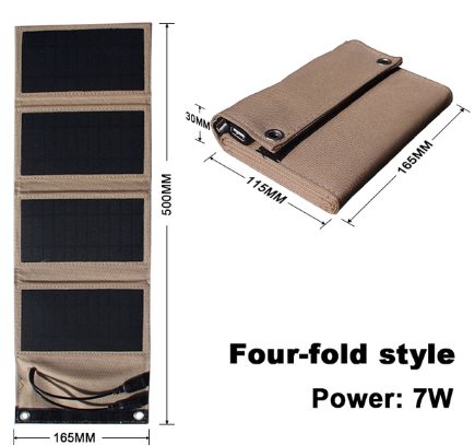 Solar panel 5V 2USB Portable Foldable Waterproof For cell phone power bank