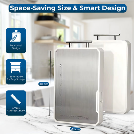 Double-Sided Stainless Steel Cutting Board