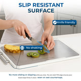 Double-Sided Stainless Steel Cutting Board