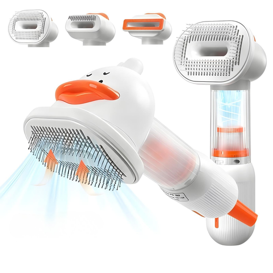Battery Operated Pet Comb Deshedding Tool Compacts 4 in 1 Pet Grooming Brush