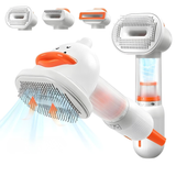 Battery Operated Pet Comb Deshedding Tool Compacts 4 in 1 Pet Grooming Brush