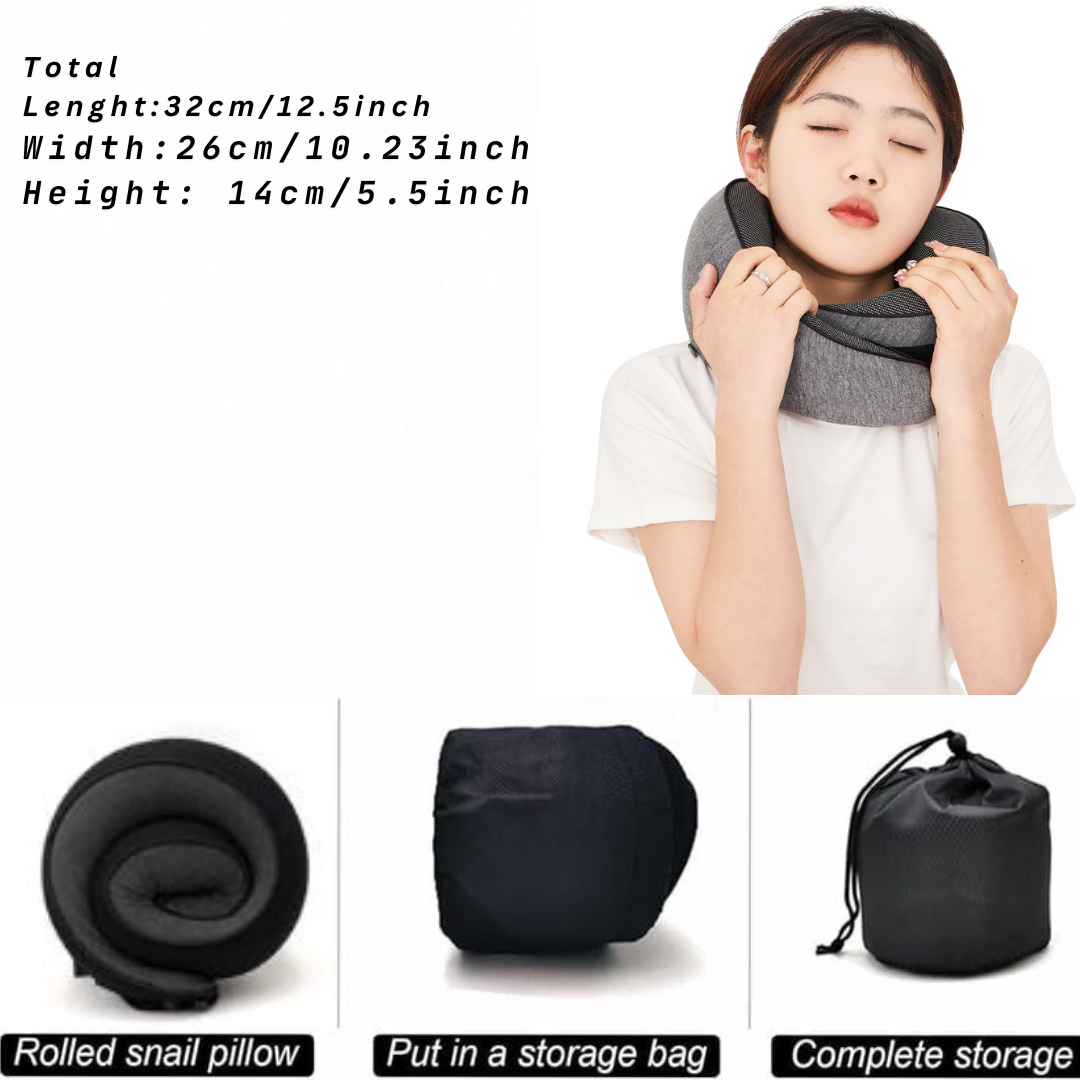 Travel Neck Pillow with Storage Bag