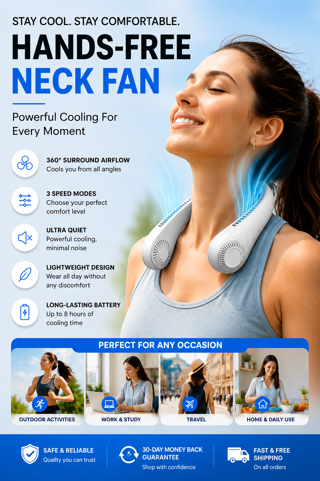 Portable Neck Fan