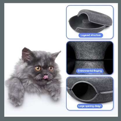 Donut Cat Tunnel Bed