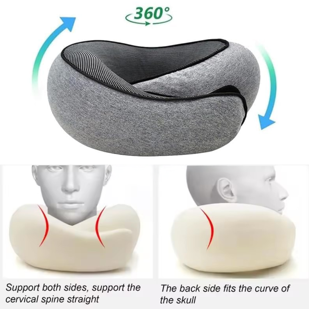 Travel Neck Pillow with Storage Bag