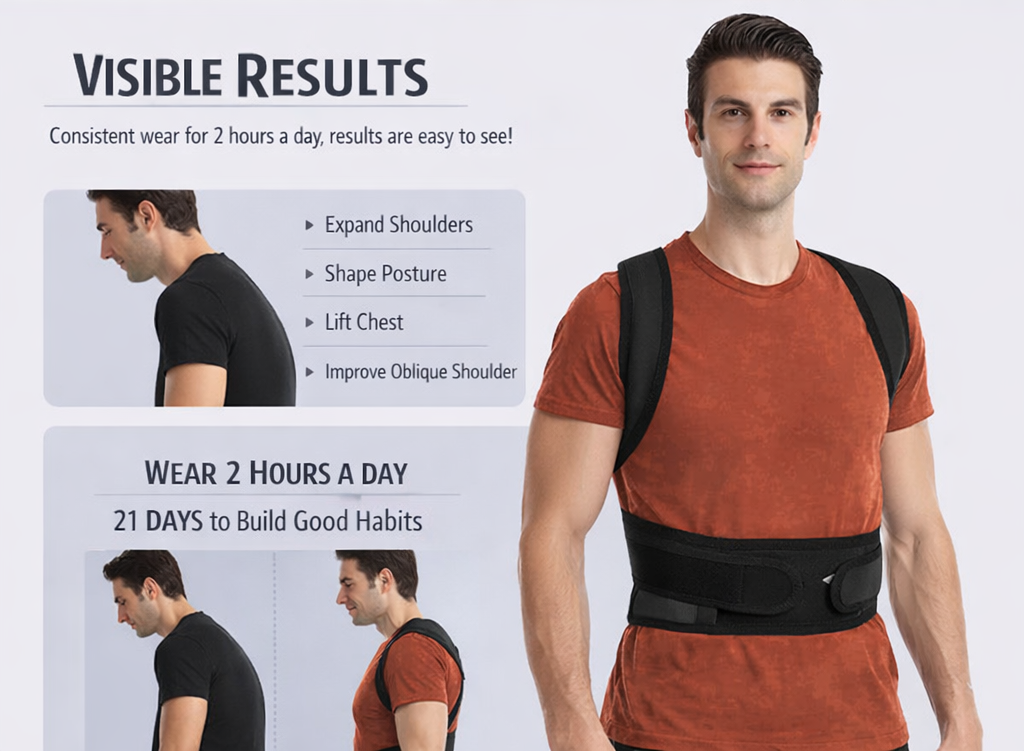Posture Corrector for Back Pain Relief